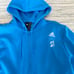 Men's Adidas X Peloton Blue Full Zip Track Jacket Hoodie Size S