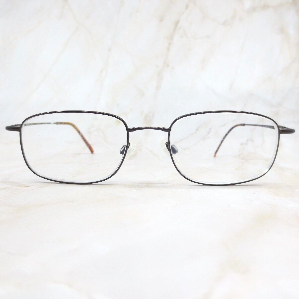 Flexon Marchon 610 Eyeglasses Frame Men's Coffee Full Rim Rectangular 53-18-145