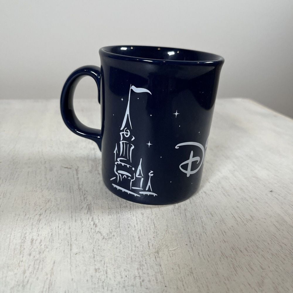 DISNEYLAND PARIS Castle Rare Blue Coffee Mug Made in England