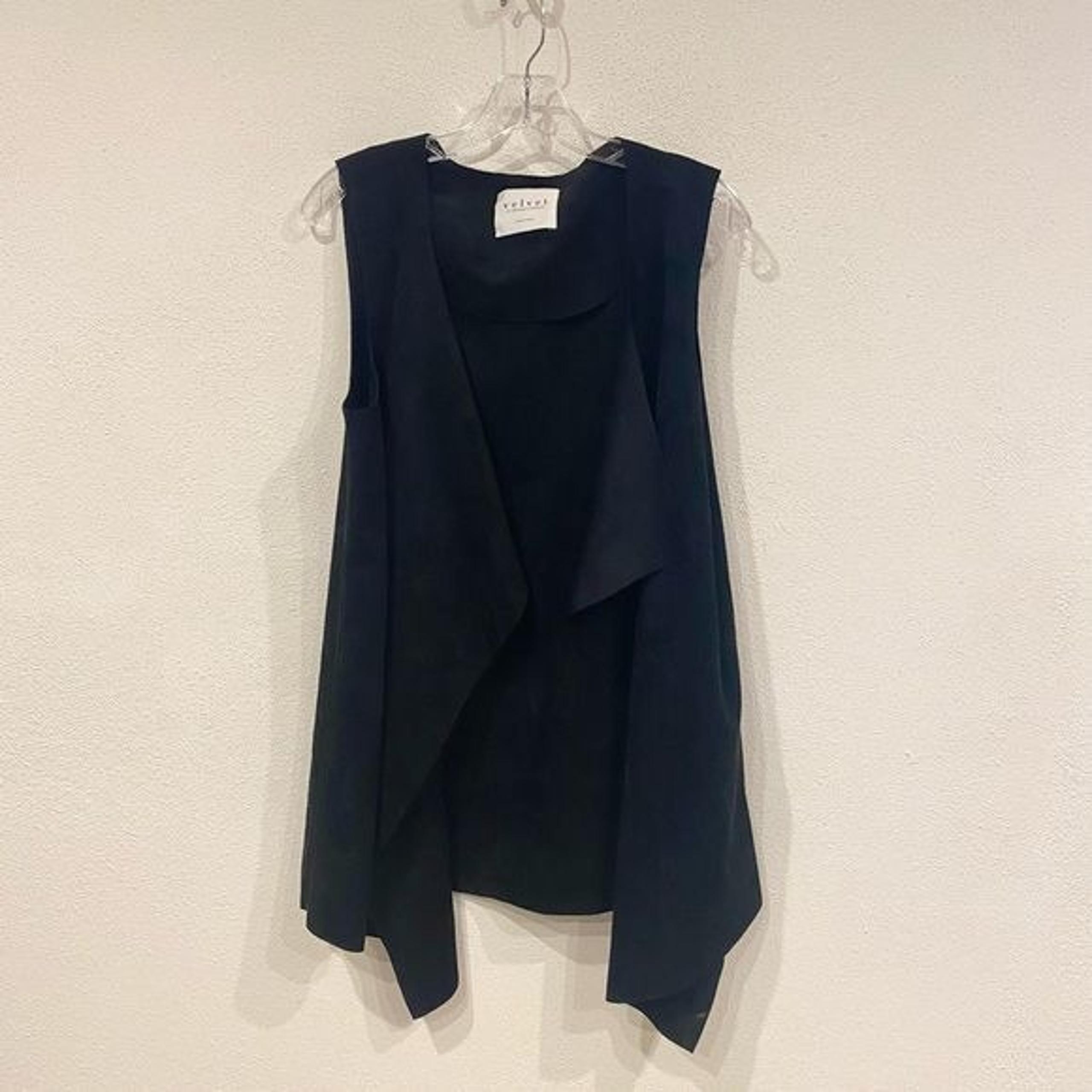 Velvet by Graham and Spencer Faux Suede Draped Vest Size Medium EUC