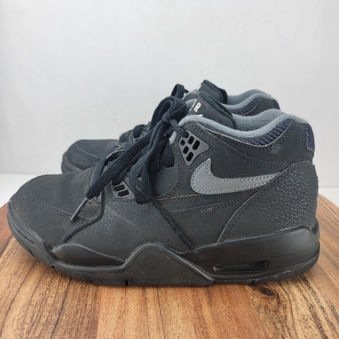 Nike Junior Kids 4Y Air Flight 89 (GS) Black Trainers Sneakers HF0406-014