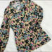 Vintage 70s Floral Top Medium Blouse Button Front Long Sleeve Montgomery Ward