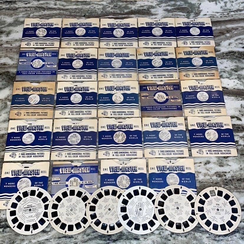 30 VINTAGE 1940-50s sawyers View Master Reels
