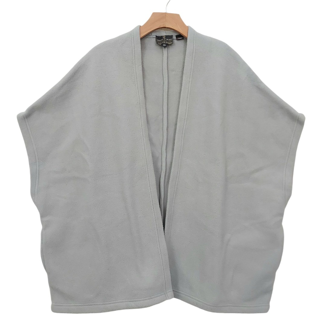 United by Blue Myles Fleece Shawl Poncho Womens One Size Gray Polartec Cozy