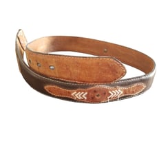 Nocona Leather and Ostrich Western Mens Belt