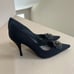 Stuart Weitzman Satin Crystal Flower Pointed Toe Rose Pumps Heels. 6.5