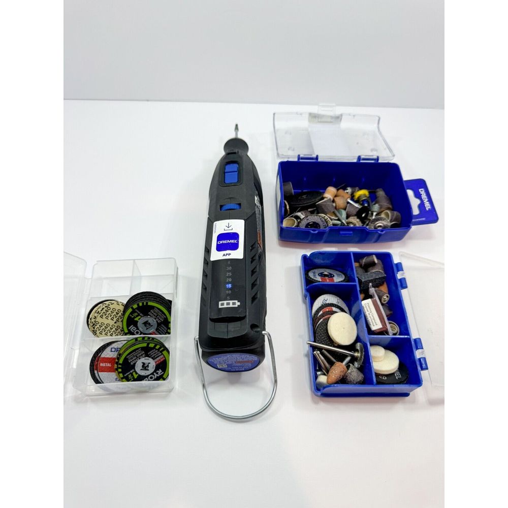 Dremel 8260 Cordless Brushless Smart Rotary Tool w/Battery and many attachments
