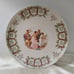 Calendar Plate 1910 Ladies & Cherub in Chariot Dresden China Antique Germany