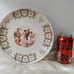 Calendar Plate 1910 Ladies & Cherub in Chariot Dresden China Antique Germany