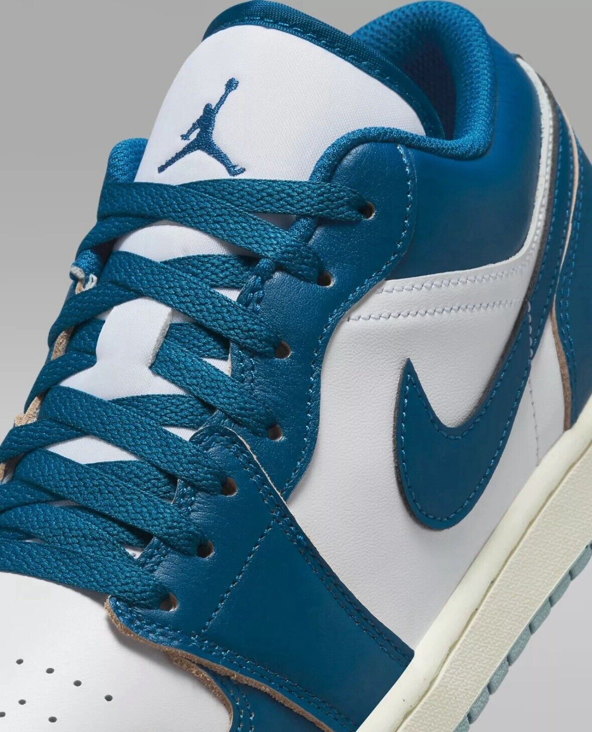 Nike Air Jordan 1 Low SE Sneaker Mens US 7 , UK 6 , EUR 40 White Blue Low Top
