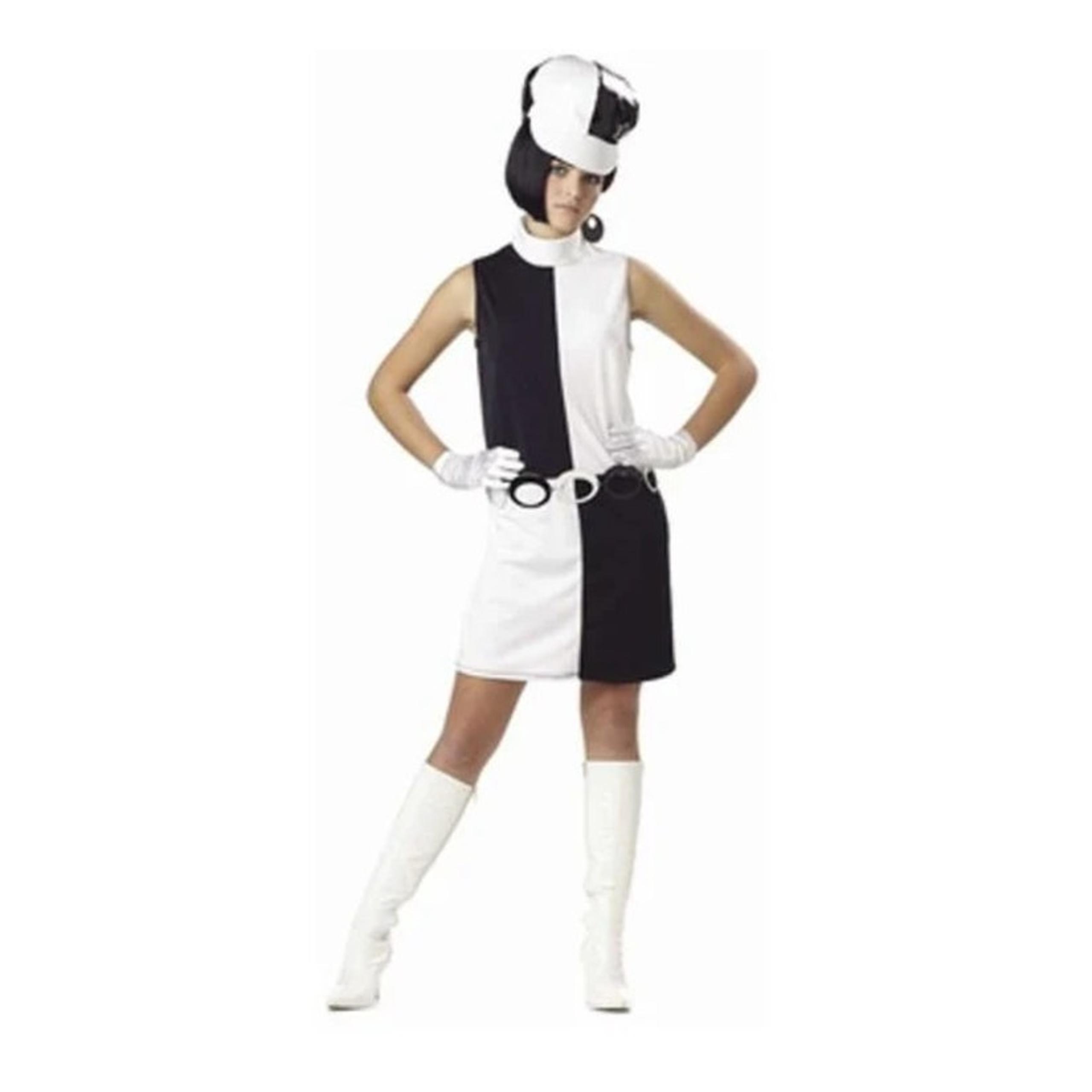 California Costume Go Go Girl Dancer Halloween Costume / Midi Dress Up Cosplay