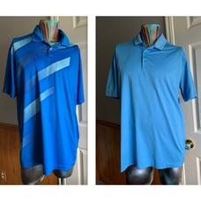 2 Nike Golf Blue Polo Shirts