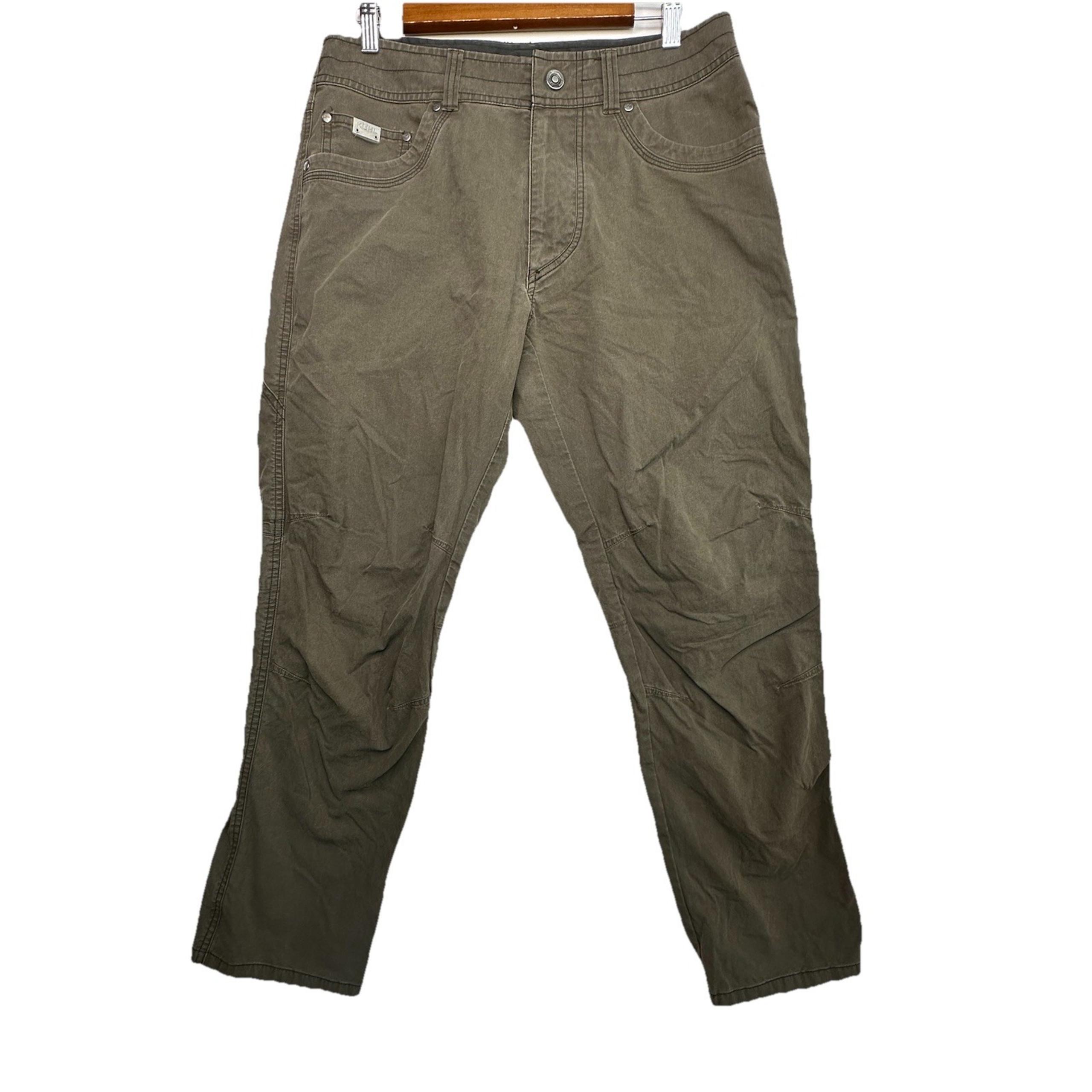 Kuhl Revolvr Pants Men 32x30 Vintage Patina Dye Green Hiking Outdoors Utility
