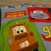 CARS The Disney Movie Handmade Embroidered Top with BLUE MINKY Back 28 x 40