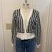 Anthropologie Maeve Black and White Cardigan