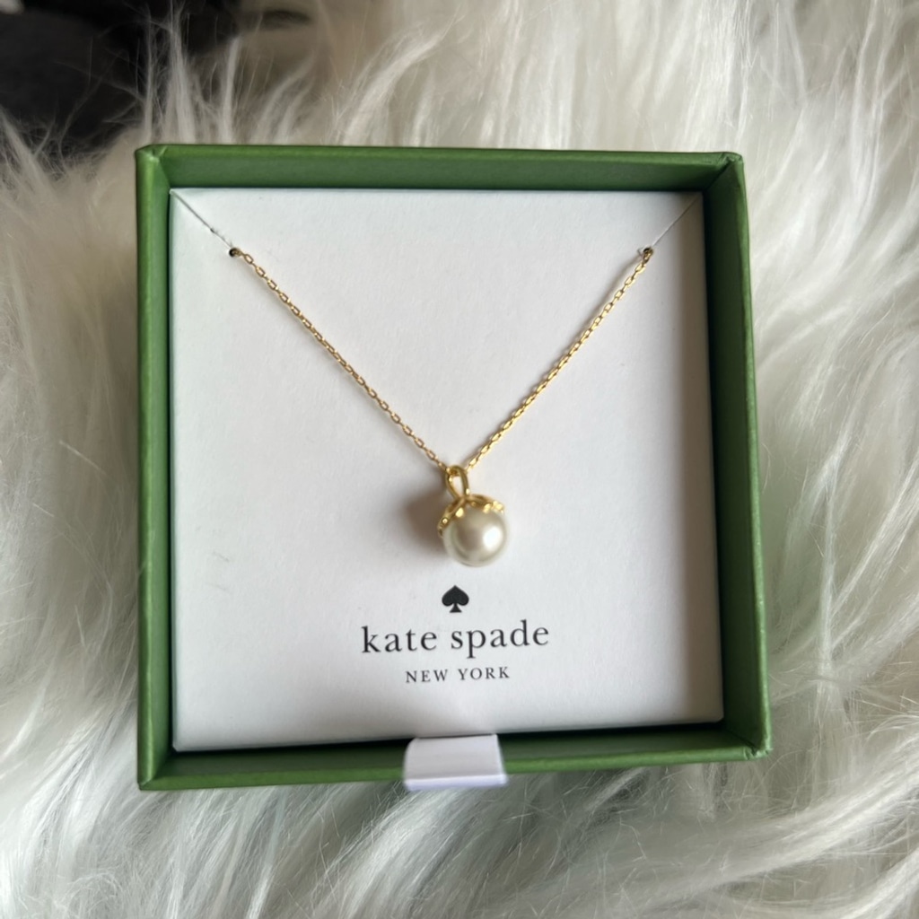 Kate Spade Gold Pearl Pendant Necklace