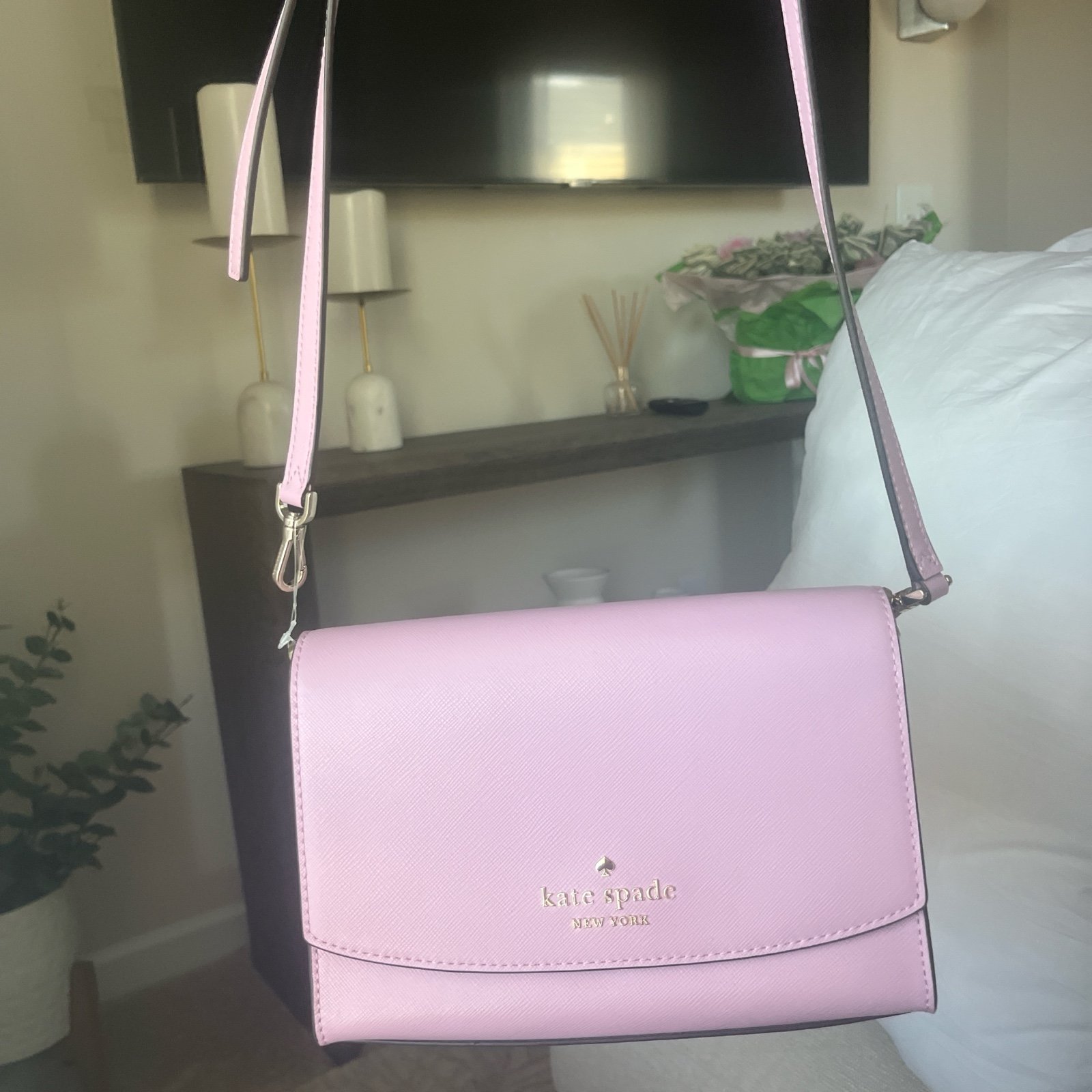 violet crossbody kate spade purse