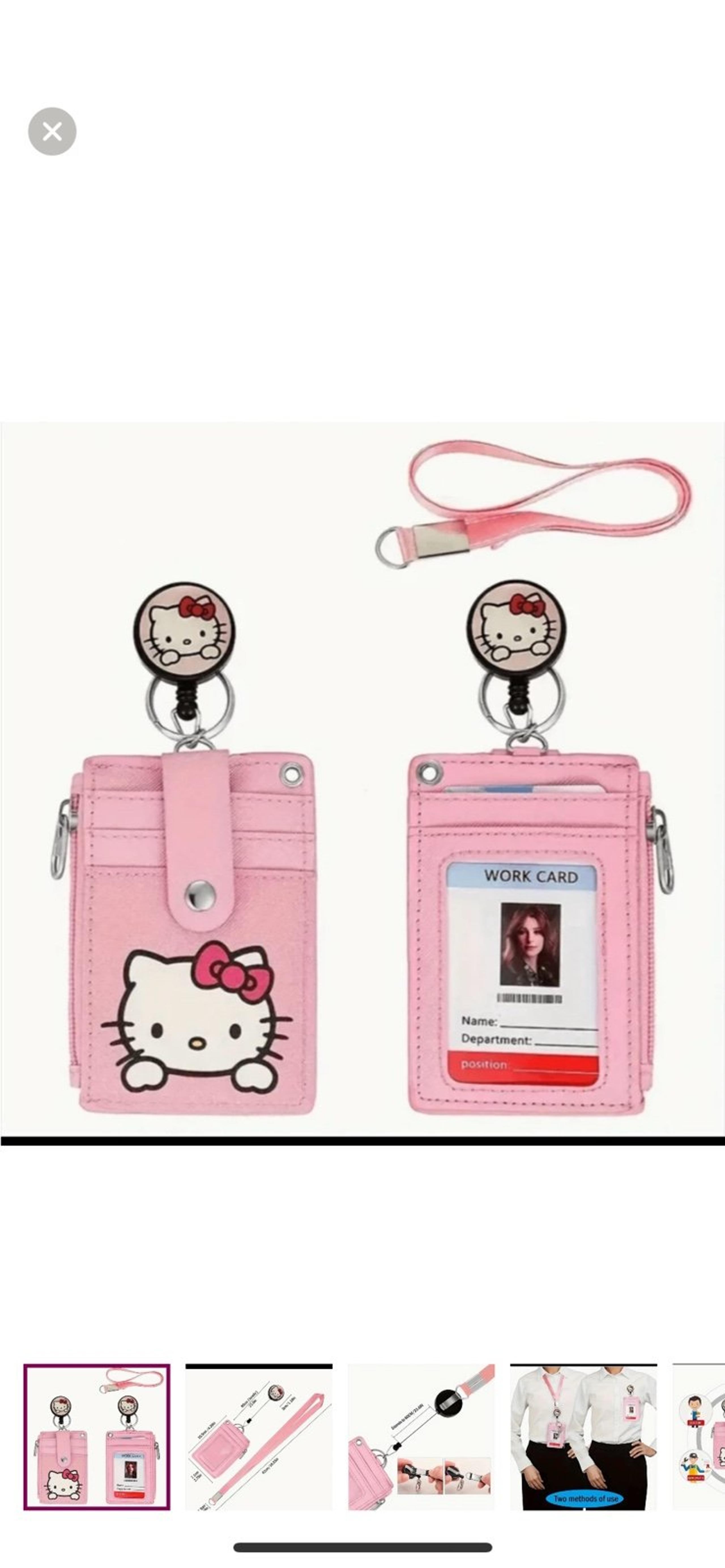 Hello Kitty Hello Kitty Pink ID Card Holder with Lanyard
