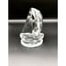 Beautiful Mini Sailboat Crystal Paperweight Figure Sculpture Clear Shine Glass