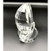 Beautiful Mini Sailboat Crystal Paperweight Figure Sculpture Clear Shine Glass