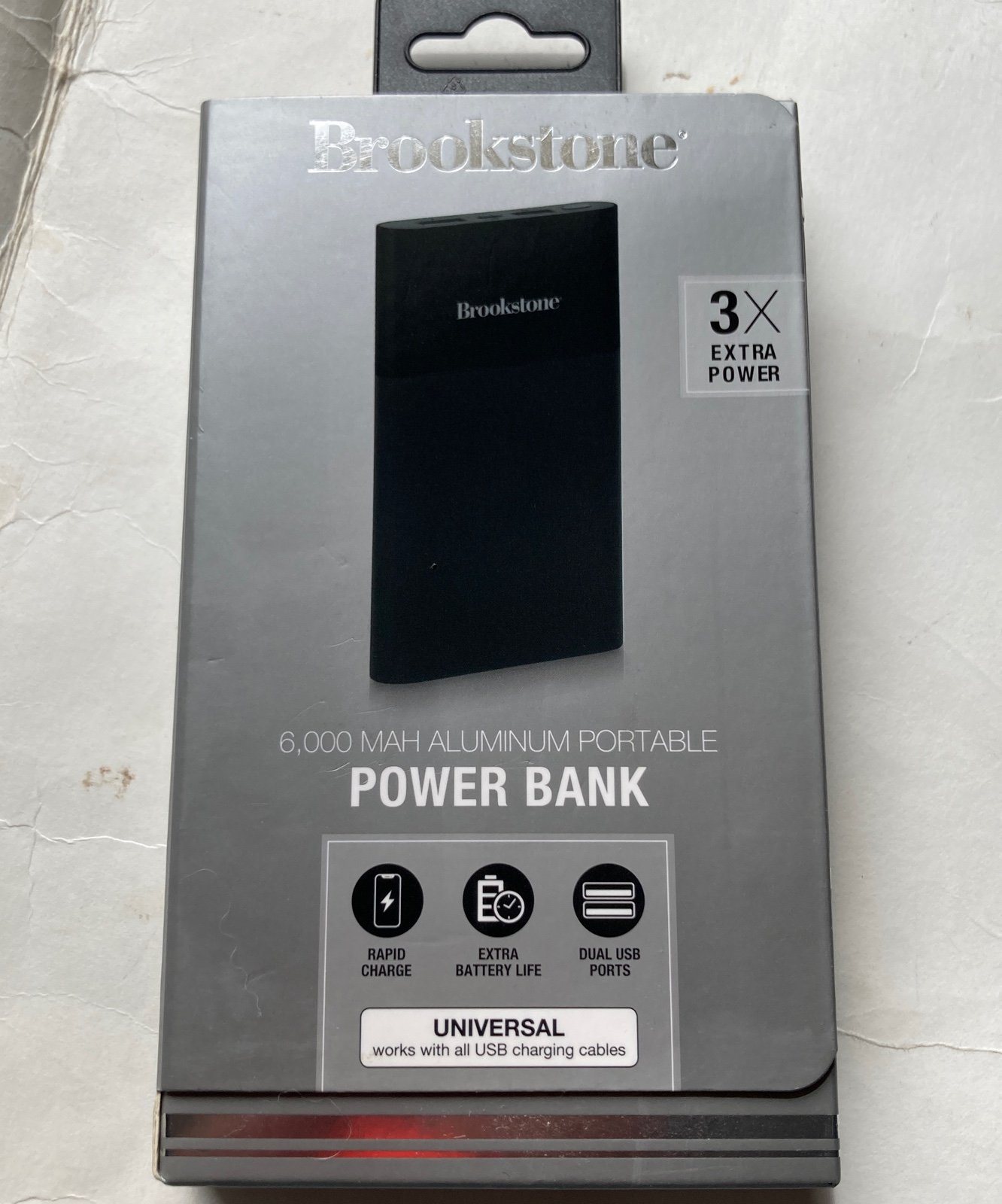 Brookstone Power Bank 6,000 mah