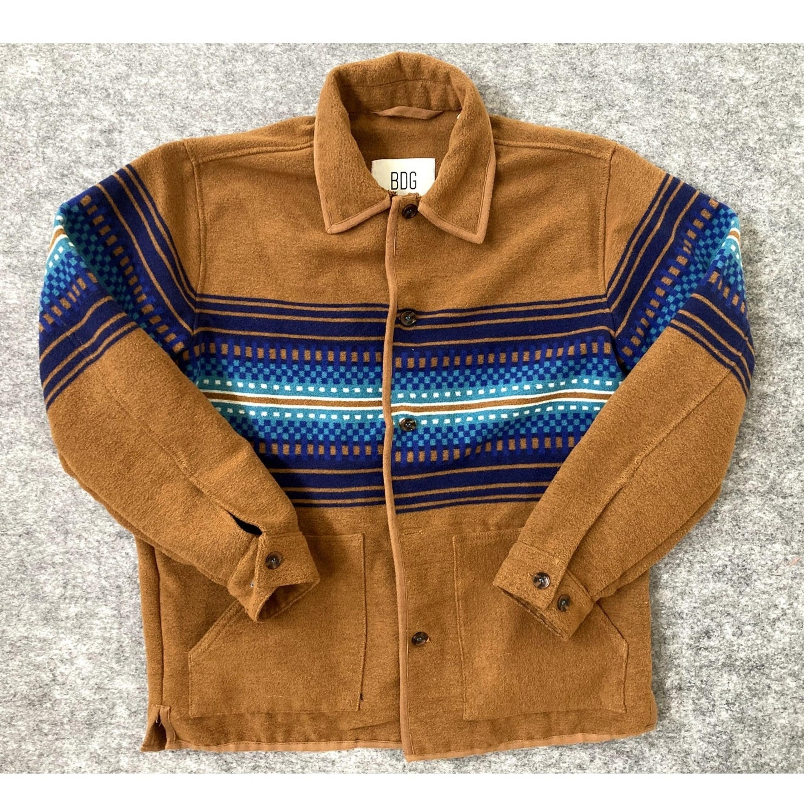 Urban Outfitters BDG Coat Country Western Boho aztec Wool blend Mens Size Medium