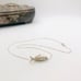 Vintage silver articulated fish pendant necklace