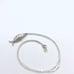 Vintage silver articulated fish pendant necklace
