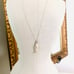 Vintage silver articulated fish pendant necklace