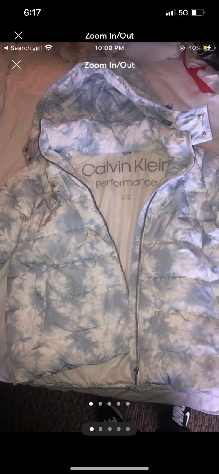 NEVER USED Calvin Klein puffer coat