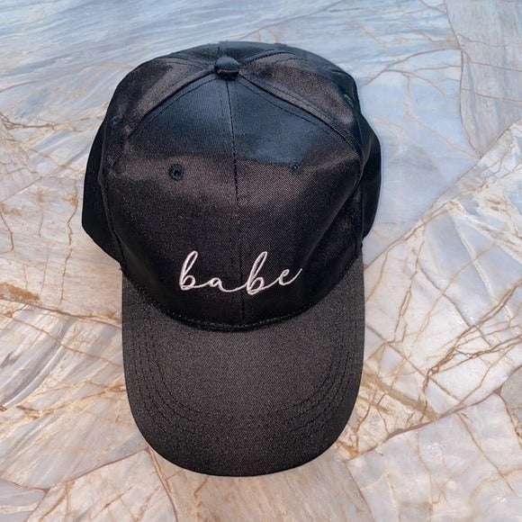Babe Black Hat Cap Lightweight