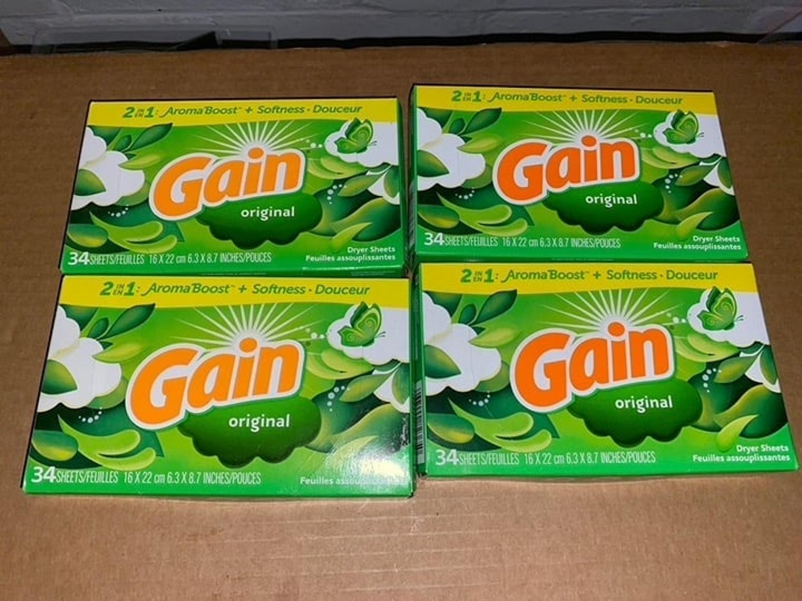 LOT OF 4 Gain Fabric Sheets