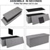 43.3 inches Folding Storage Ottoman Bench Storage Chest Footrest