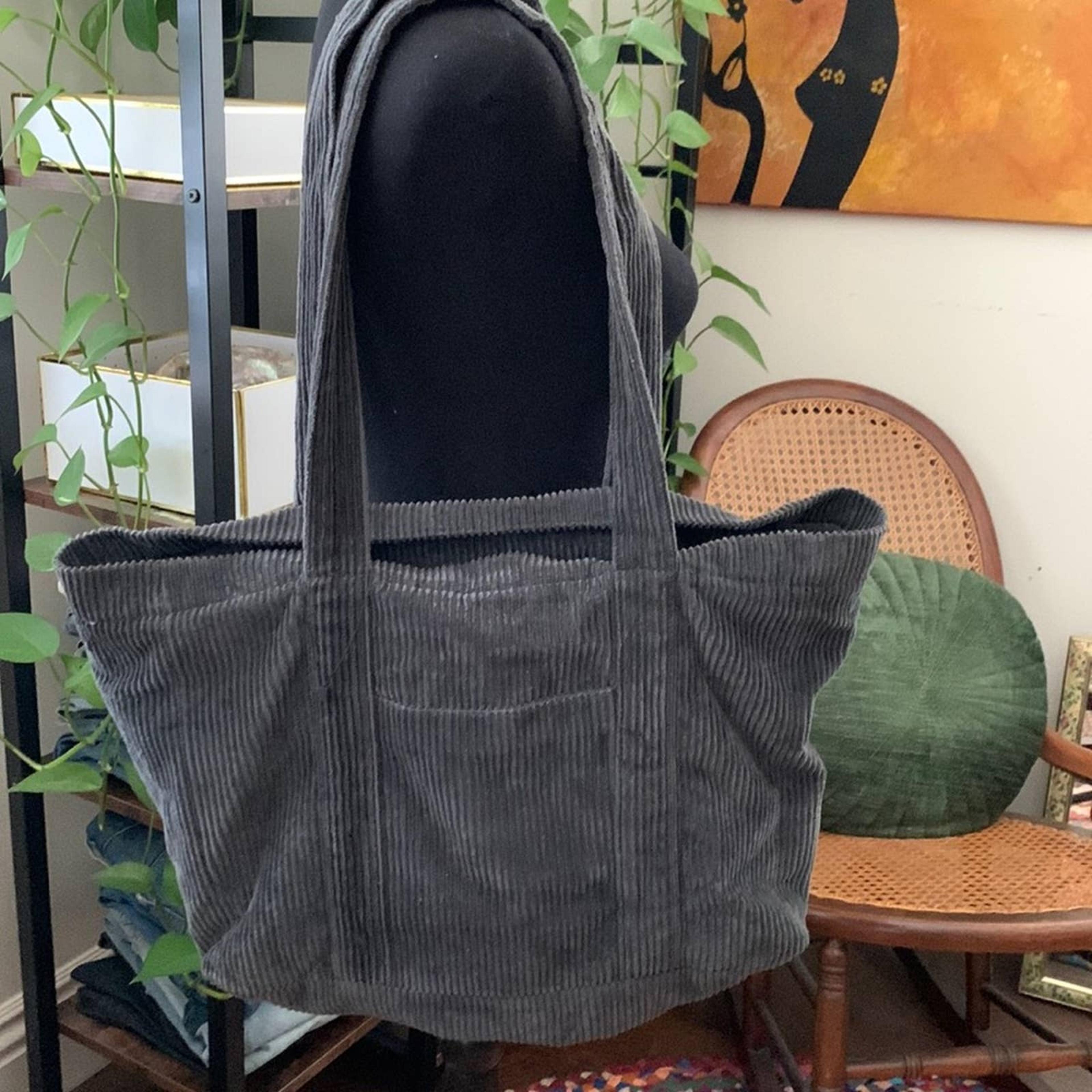 Zara corduroy tote bag Clearance