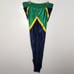 Rawlings Breakaway Track Pants SIZE 36 Green Yellow Blue Snap USA Colorblock