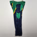 Rawlings Breakaway Track Pants SIZE 36 Green Yellow Blue Snap USA Colorblock