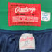 Rawlings Breakaway Track Pants SIZE 36 Green Yellow Blue Snap USA Colorblock