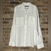 VINCE. Classic linen two pocket men’s white button down shirt sz L