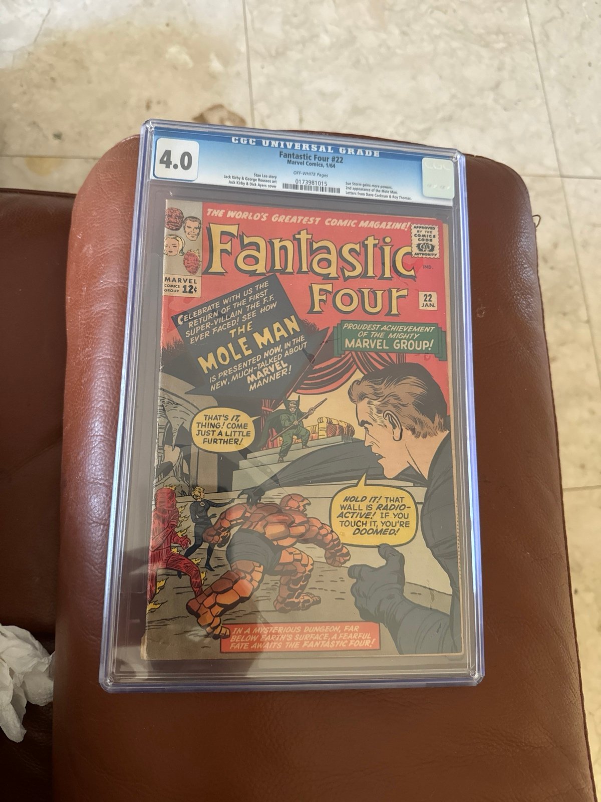 Fantastic Four#22 CGC 4.0