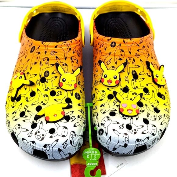 Crocs x Pokemon Pikachu Clog w/Jibbitz 207761-0C4 Men's Size 12
