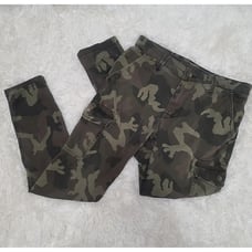Authentic Women's True Religion Cargo Pants Flap Pockets Camo Camouflage 32x30