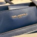 NEW Karl Lagerfeld Navy Leather Tote Handbag