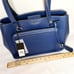 NEW Karl Lagerfeld Navy Leather Tote Handbag