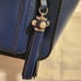 NEW Karl Lagerfeld Navy Leather Tote Handbag