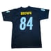 Lady's Pittsburgh Steelers Antonio Brown NFL #84 Black & Yellow jersey SZ large