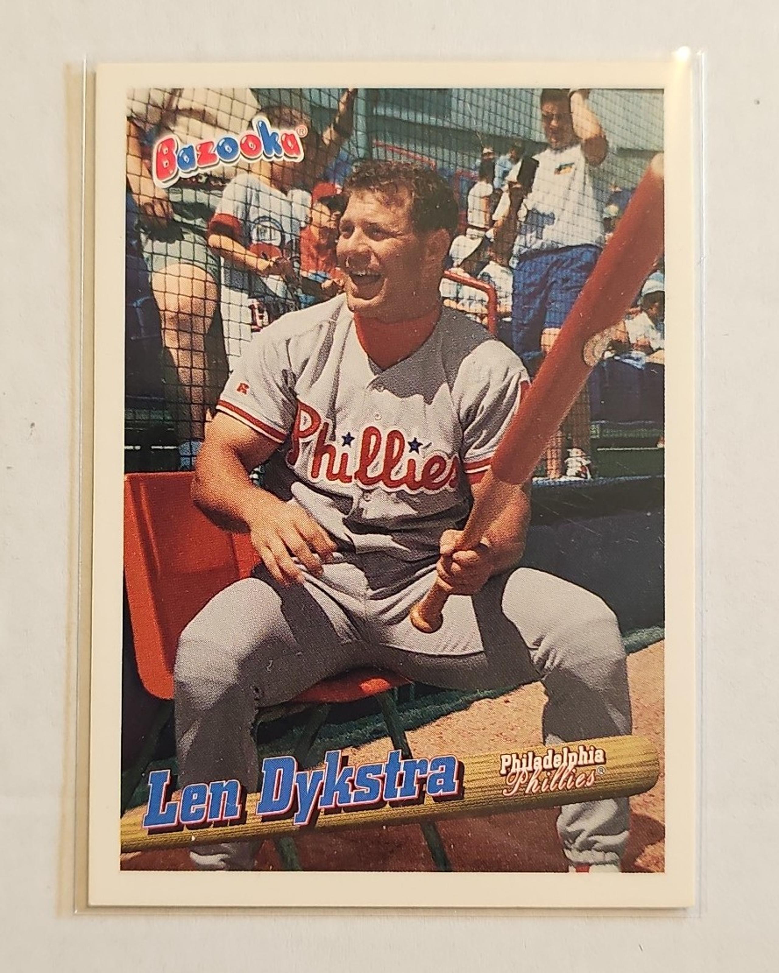 1996 Bazooka #10 Len Dykstra Philadelphia Phillies