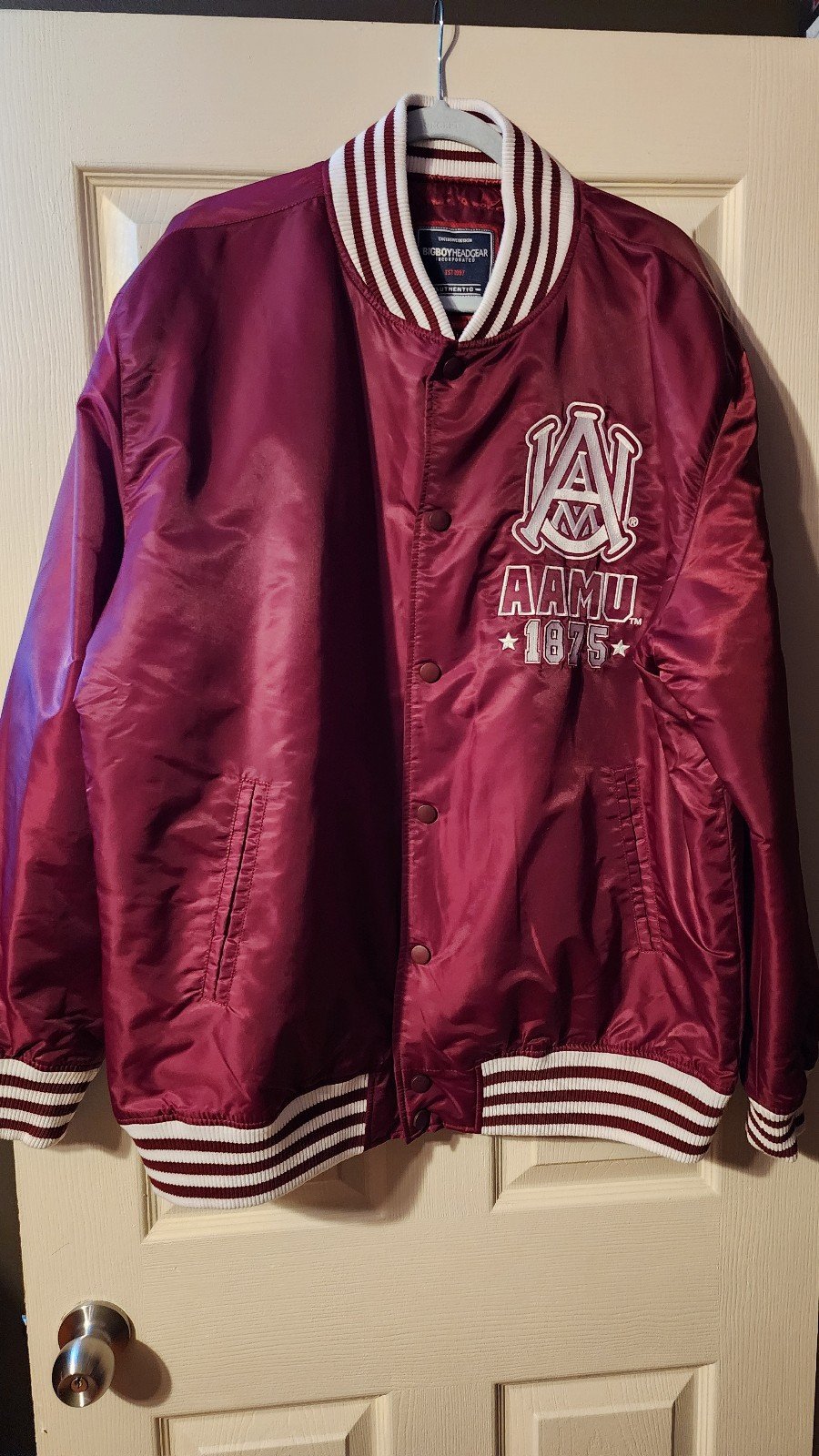 Satin Alabama A&M Bulldogs Jacket XXL