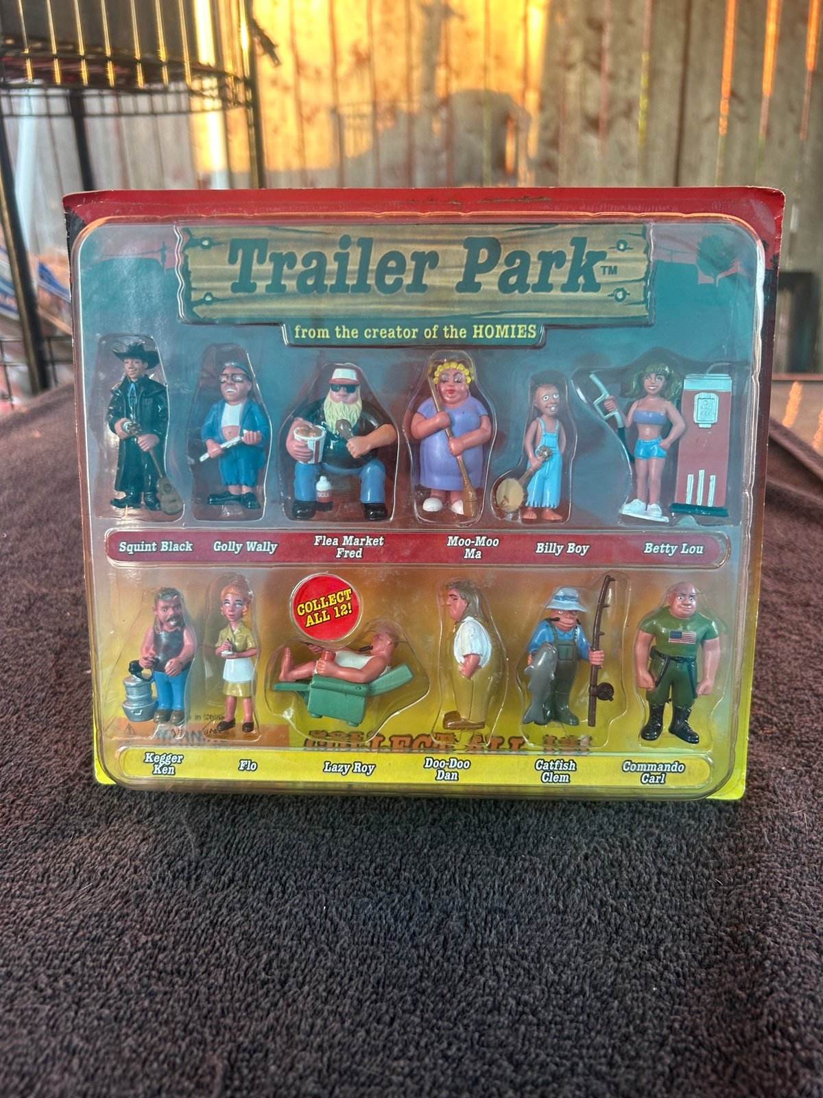 2005 Homies Trailer Park Display Pack. Original Vending Machine Blister Display