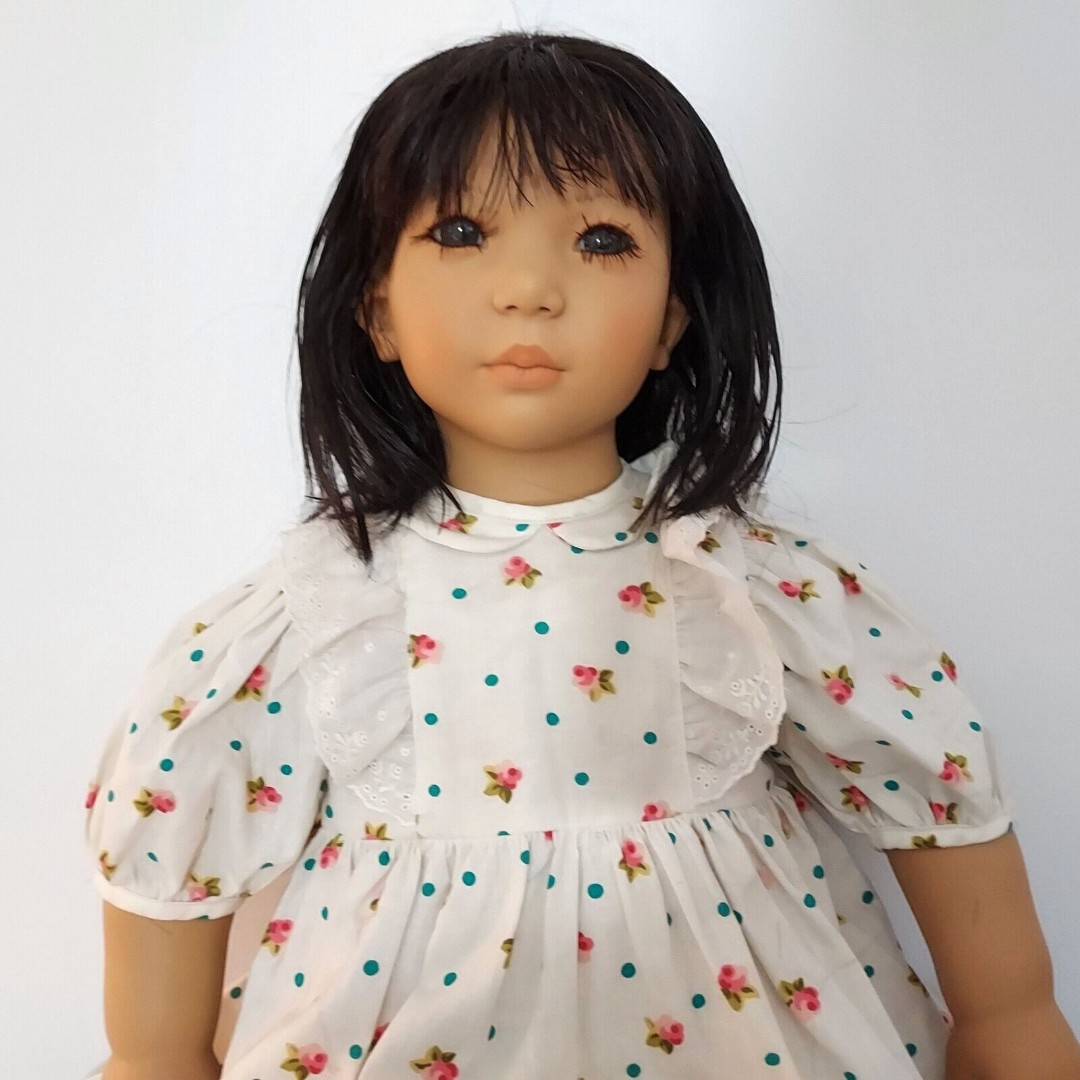 26 Vintage 90s Annette Himstedt Shireem Faces of Friendship Artist Doll Dress
