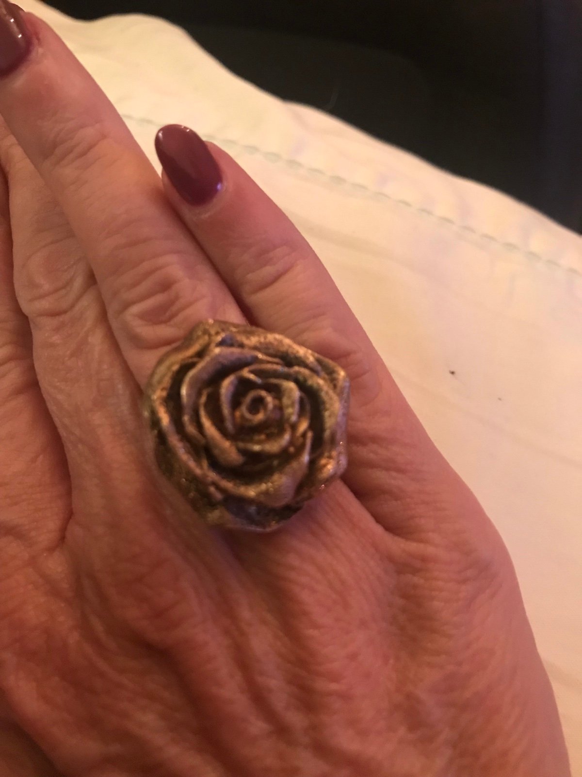 Gold JCM rose ring